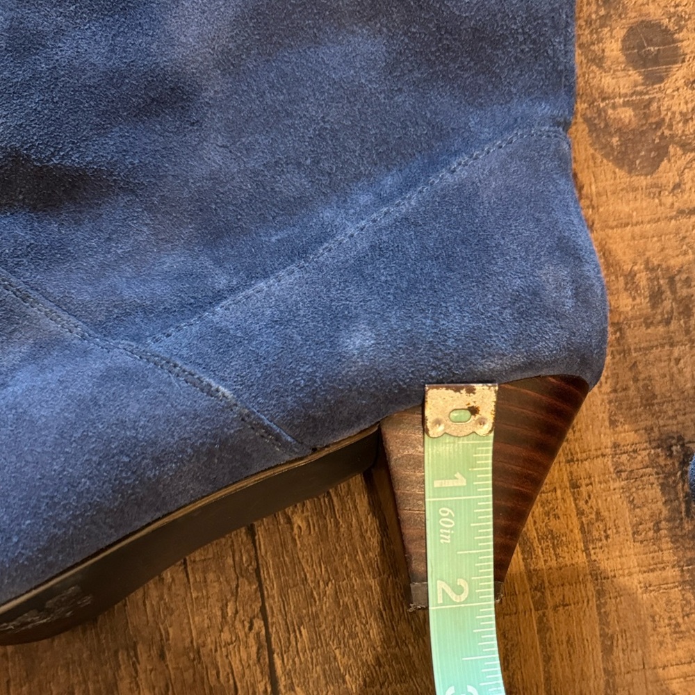 Blue Suede Heeled Boots — Colin Stuart - Picture 8 of 8